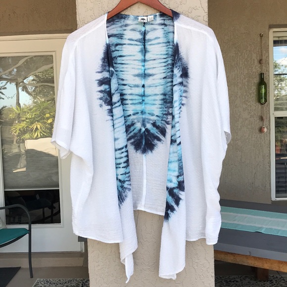 Roxy Tops - Roxy, over sized, open front, tie dye top.
